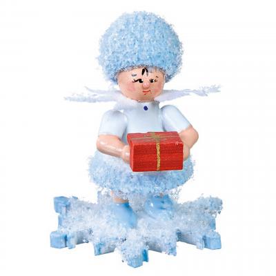 Schneeflöckchen mit Geschenkpäckchen - Rarität
