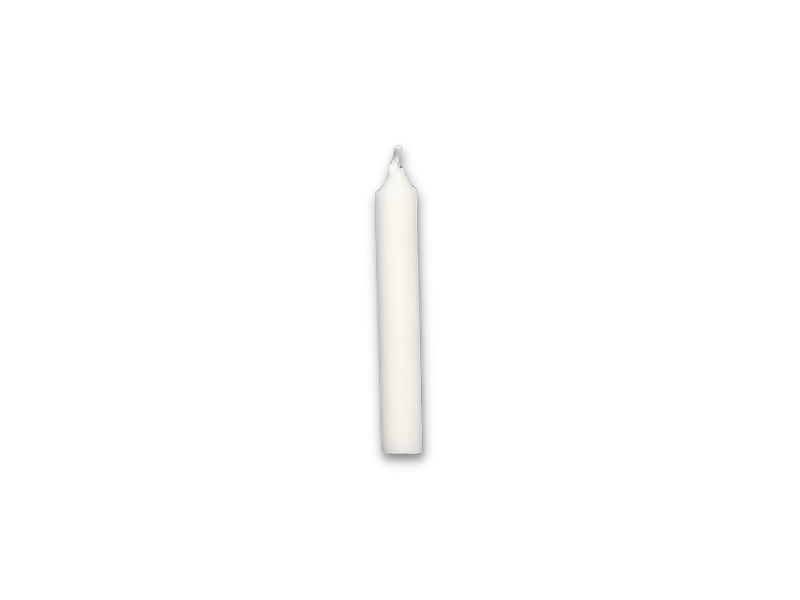 Puppenkerzen, Ø 10 mm, weiß