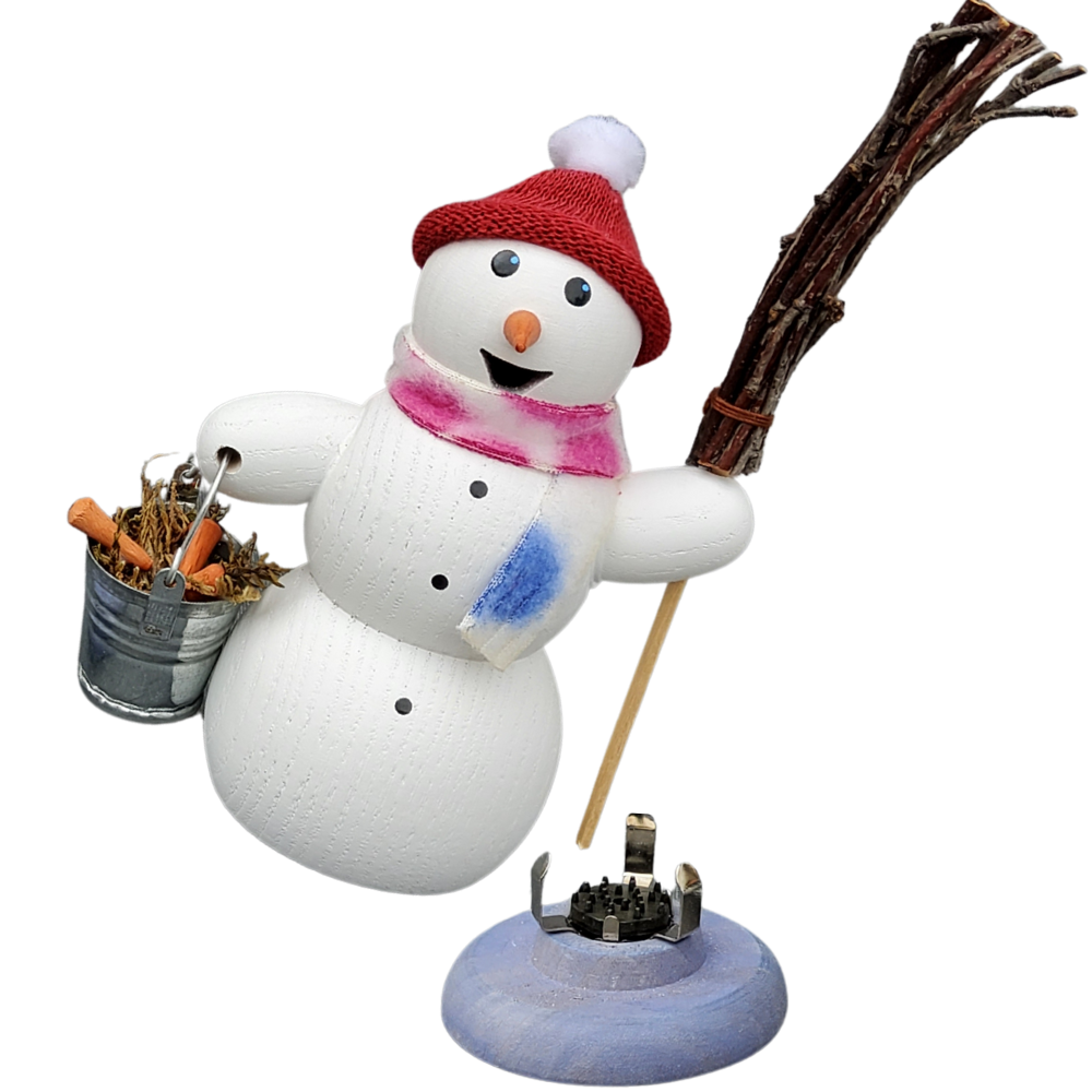 Schneemann mit Eimer