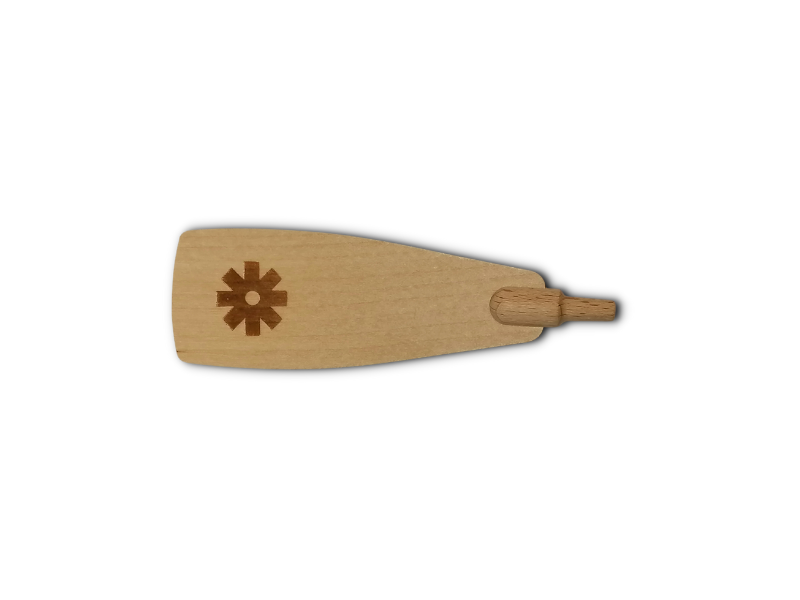 Pyramidenflügel mit Brandmuster und Flügelgabel, 96 mm x 30 mm